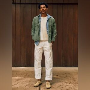 Imogene + Willie Henyce Canvas Workpant Natural Denim Double Knee Men's 36 NWT